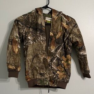 Magellan Outdoors Green and Brown Camouflage Jacket